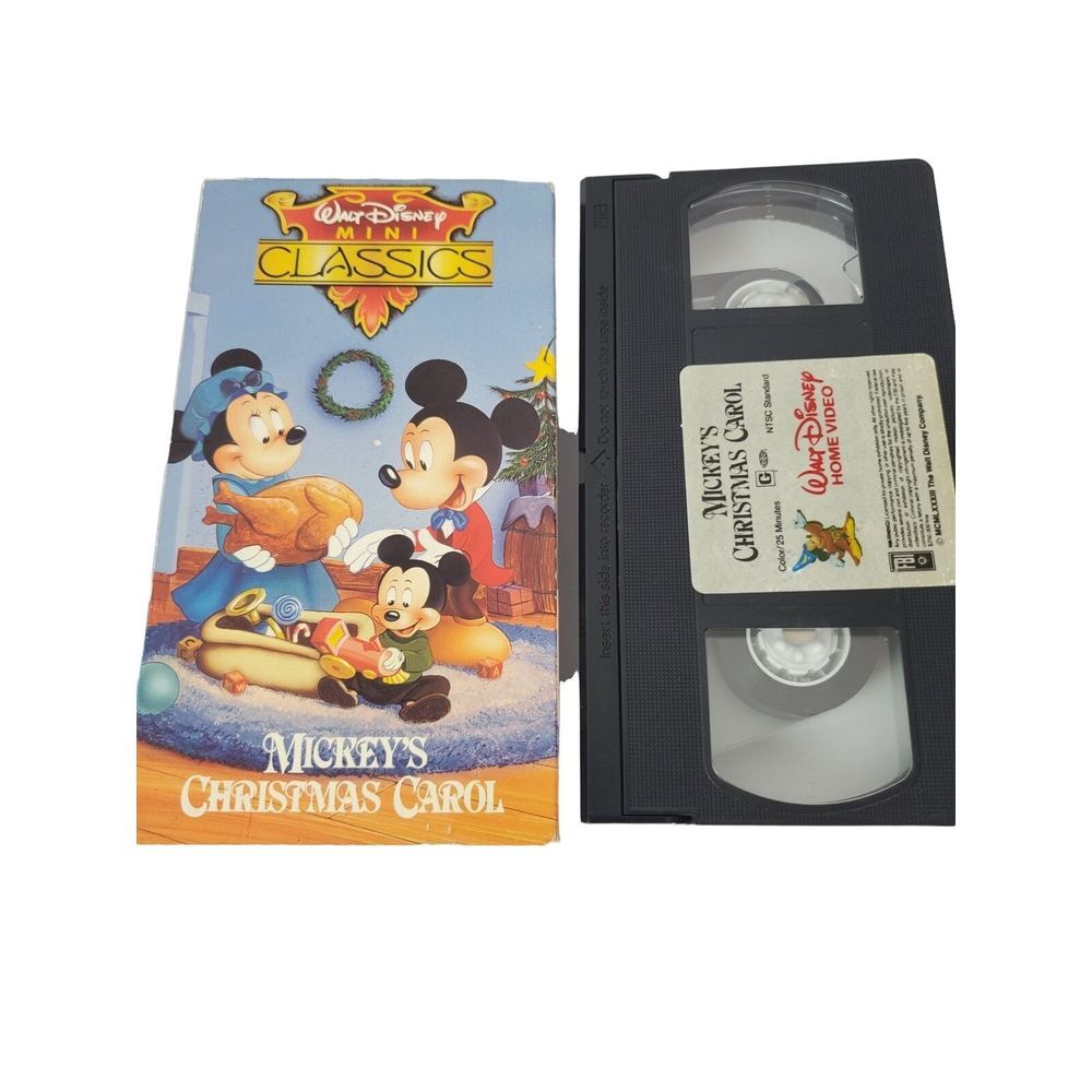 Walt Disney‎ Mickey's Christmas Carol VHS Classic Movie Mickey Mouse Scrooge